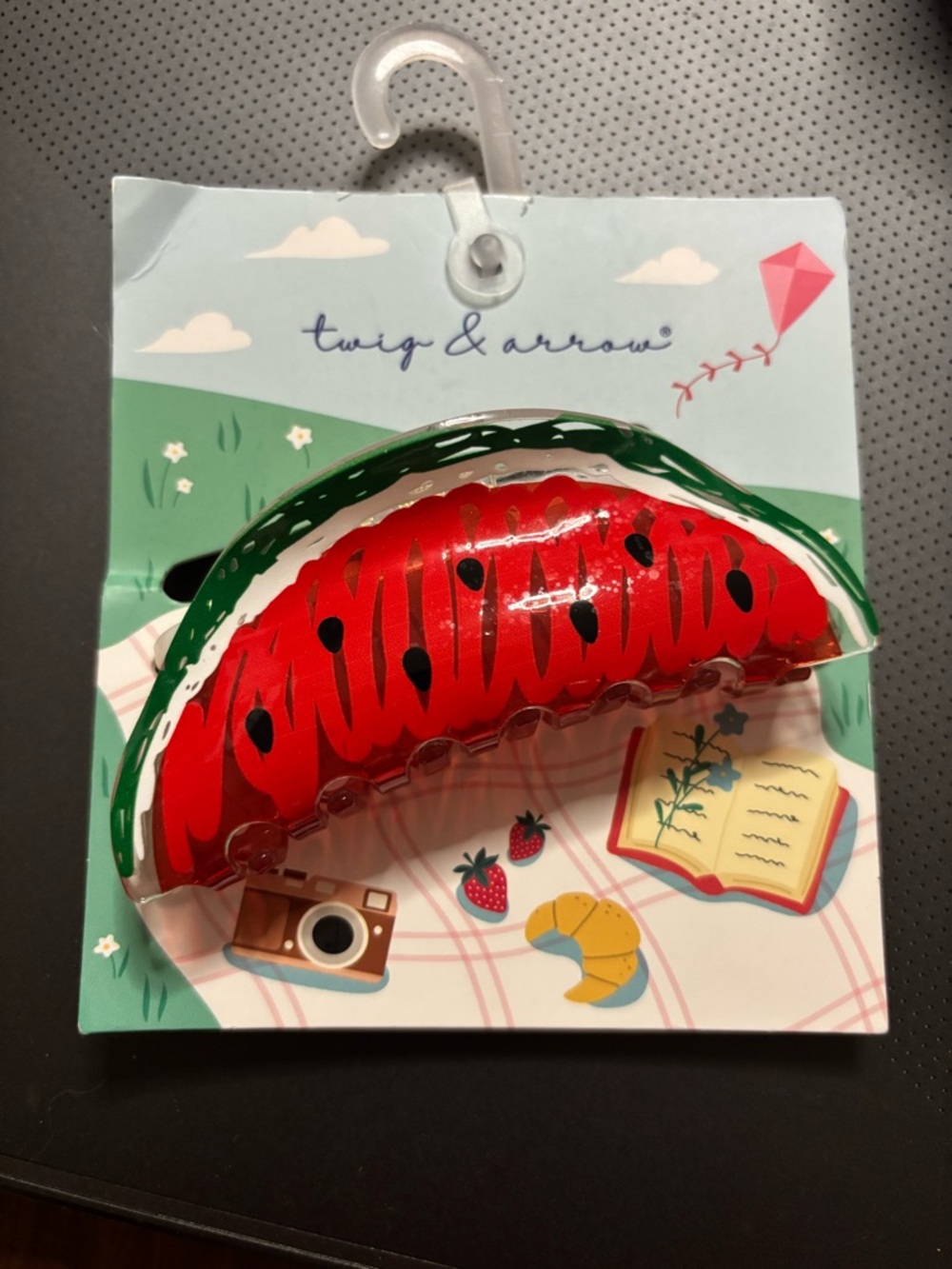 NWT Twig & Arrow Watermelon Slice Claw Clip